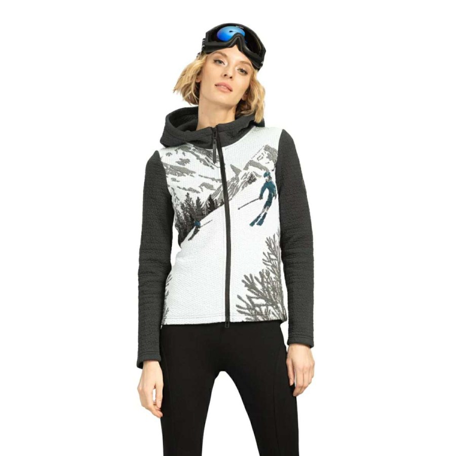 Womens Clothing * | Bargain Sale Tonia Debellis Alpine Skier Hoodie Womens