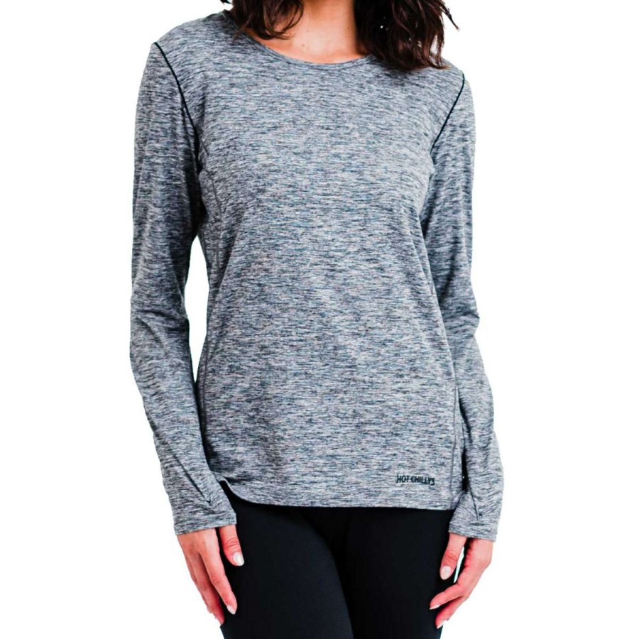 Womens Clothing * | Large Choice Hot Chillys Clima-Tek Long Sleeve Crew Womens