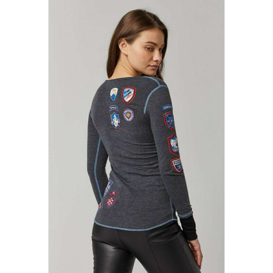 Womens Clothing * | Quick Delivery Alp-N-Rock Ski The World Henley Shirt Womens