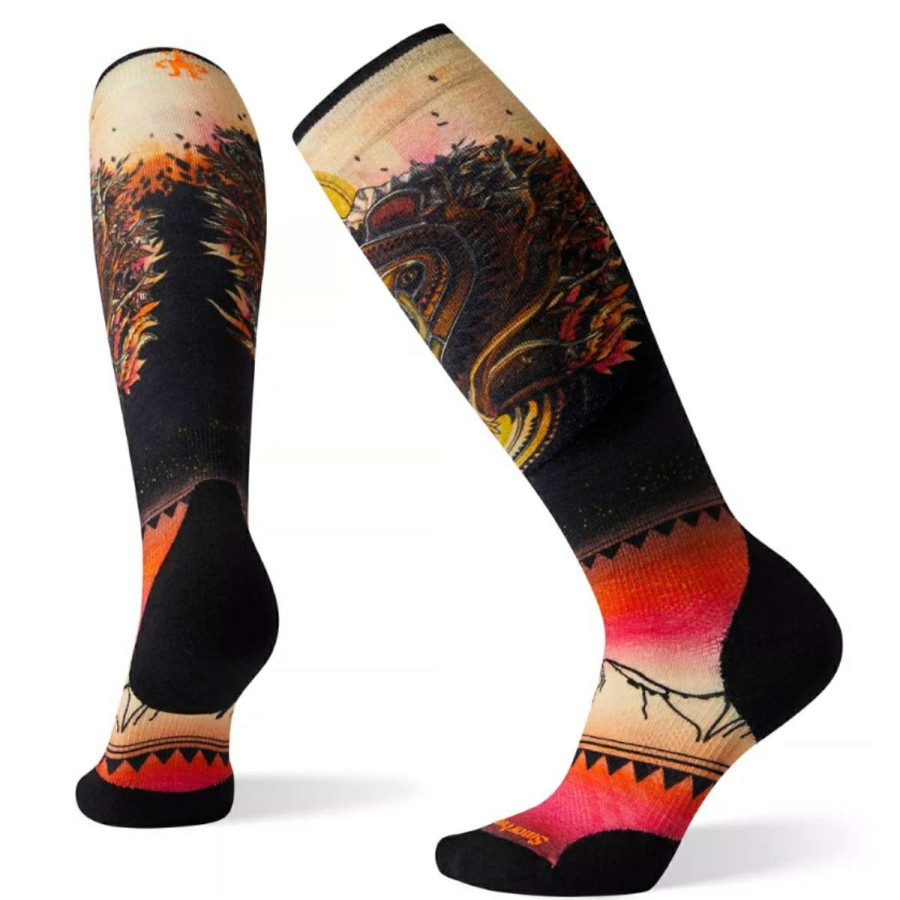 Womens Clothing * | Opening Sales Smartwool Phd Ski Light Elite Print Socks Womens