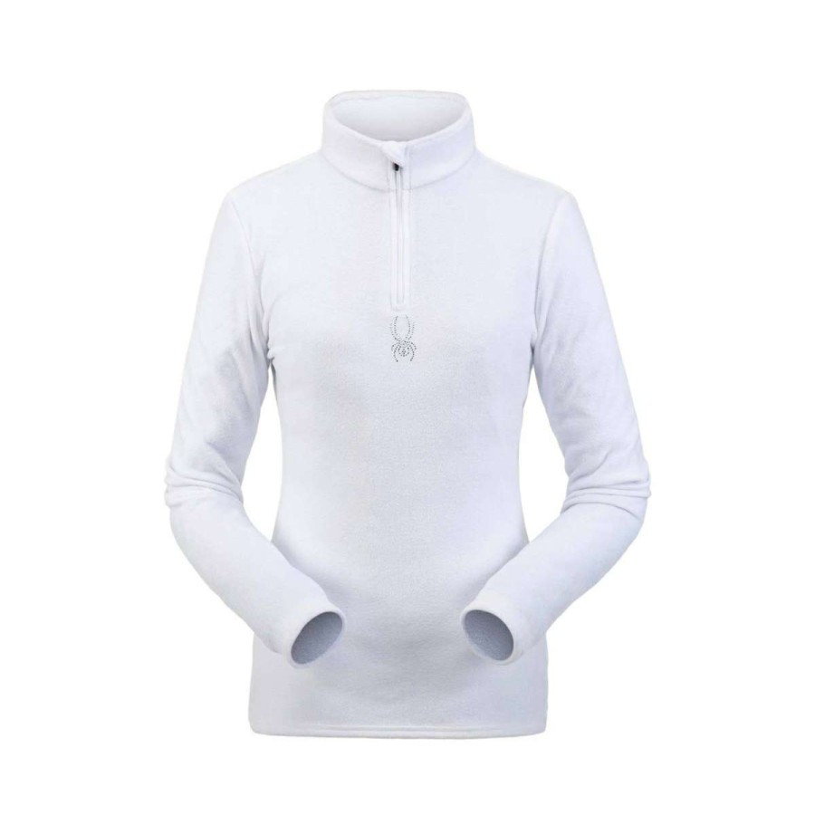 Womens Clothing * | Online Discount Spyder Shimmer Bug Zip T-Neck Womens