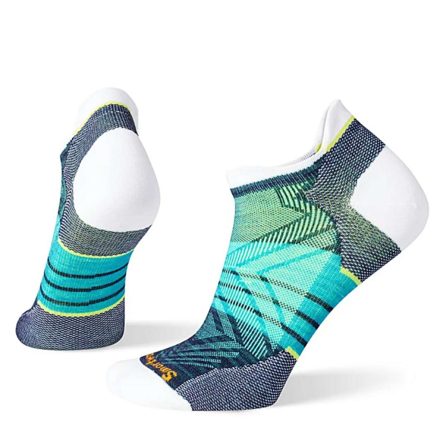 Womens Clothing * | Good Quality Smartwool Run Zero Cushion Striped Low Ankle Socks Womens