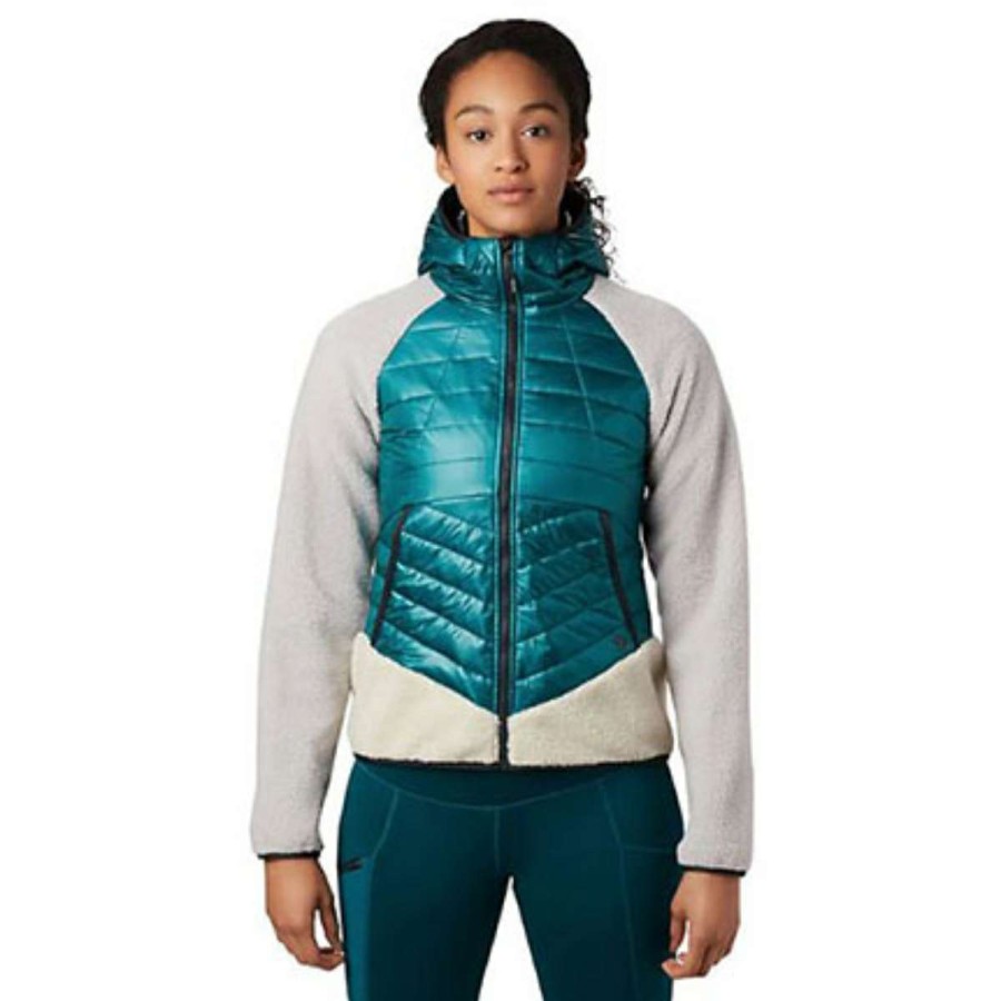 Womens Clothing * | Low Price Mountain Hardwear Altius Hybrid Hoodie Womens