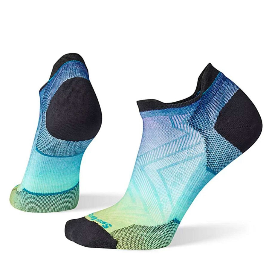 Womens Clothing * | Low Price Smartwool Run Zero Cushion Ombre Print Low Ankle Socks Womens