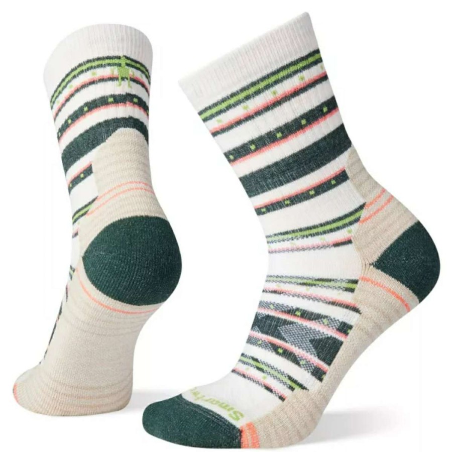 Womens Clothing * | Excellent Quality Smartwool Hike Light Cushion Stitch Stripe Mid Crew Socks Womens