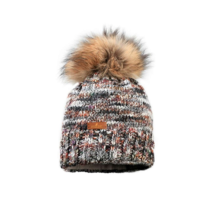 Womens Clothing * | Latest Starling Hats Pavone Pom Beanie Womens