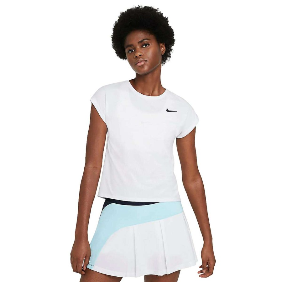 Womens Clothing * | Outlet Nike Dri-Fit Victory Short-Sleeve Tennis Top Womens